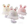 Spring Baby Hat with Cute Rabbit Ears - Korean Style Sun Protection Bucket Hat for Outdoors.