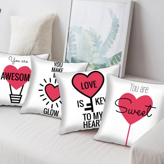 assorted throw pillows