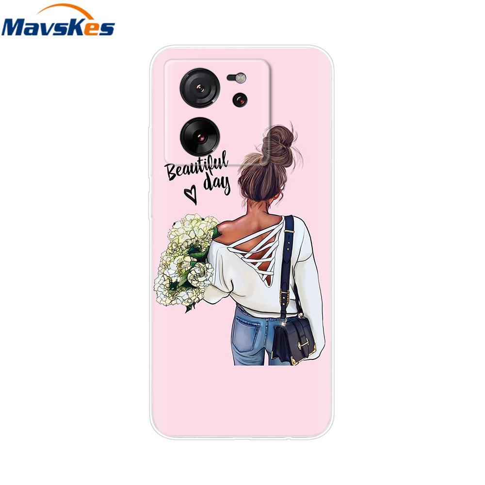 Clear Silicone Case For Xiaomi 13T Pro Back Cover For Xiaomi 13T Case Soft TPU Bumper Protective Phone Cases Mi13T Fundas Coque