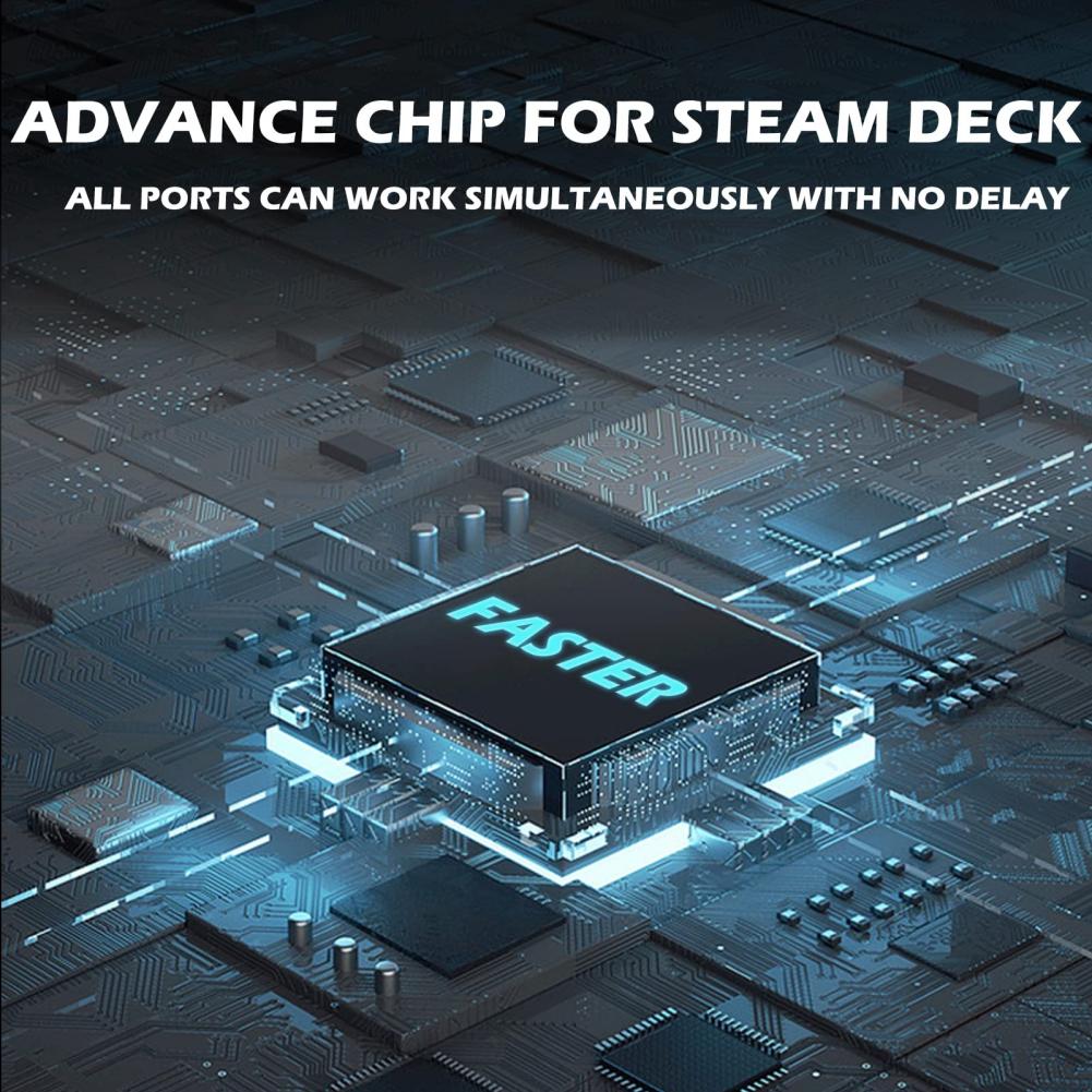 5-in-1 Steam Docking Station for Valve Steam Deck Charging with HDMI TV Mode 4K@60Hz Output