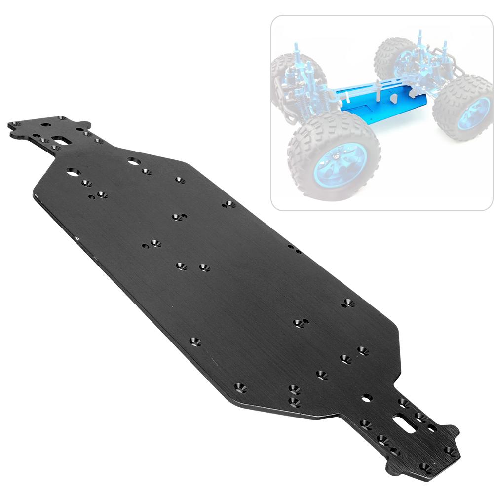 Aluminum Alloy Chassis Upgrade Parts Fit for HSP 94107 94111 94110 94124 RC CarBlack