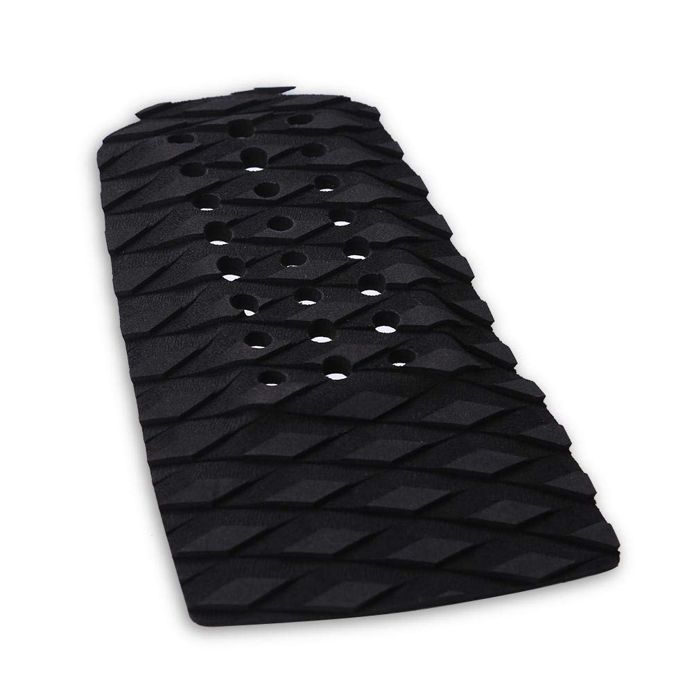 Surfboard Traction Pad, Deck Pad, Non-Slip Traction Pad, Tail Pad, Deck Grip, Front Deck Pad for Surfboards or Skimboards (Black)