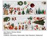 Moisture Proof Stickers for Kitchen 2Pcs Christmas Static Window Cling Stickers, PVC Removable Snowman Penguin Self Adhesive Decals Bathroom