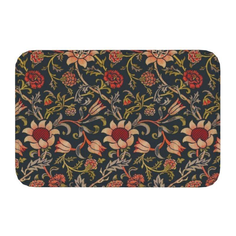 William Morris  Rug Front Floor Door Entrance Mats Indoor Textile Pattern Bath Kitchen Doormat Balcony Carpet Non-slip Floor Mat