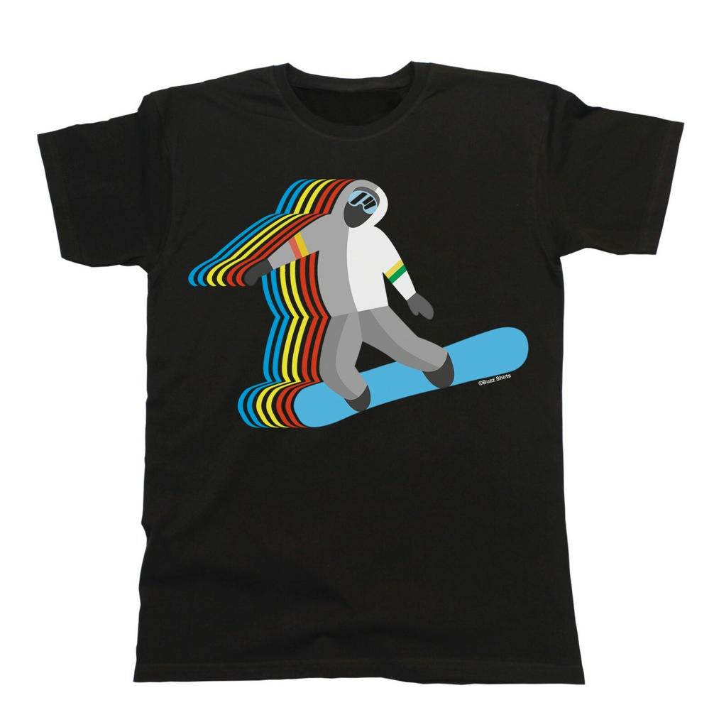SNOWBOARD Dude T-Shirt Mens Womens Tees Top Mens Gift Christmas Snowboarding Board Funny