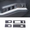 Soft Carbon Fiber Car Inner Door Glass Lifting Frame Panel Trim Sticker For Toyota Highlander -2026 Car Accessories