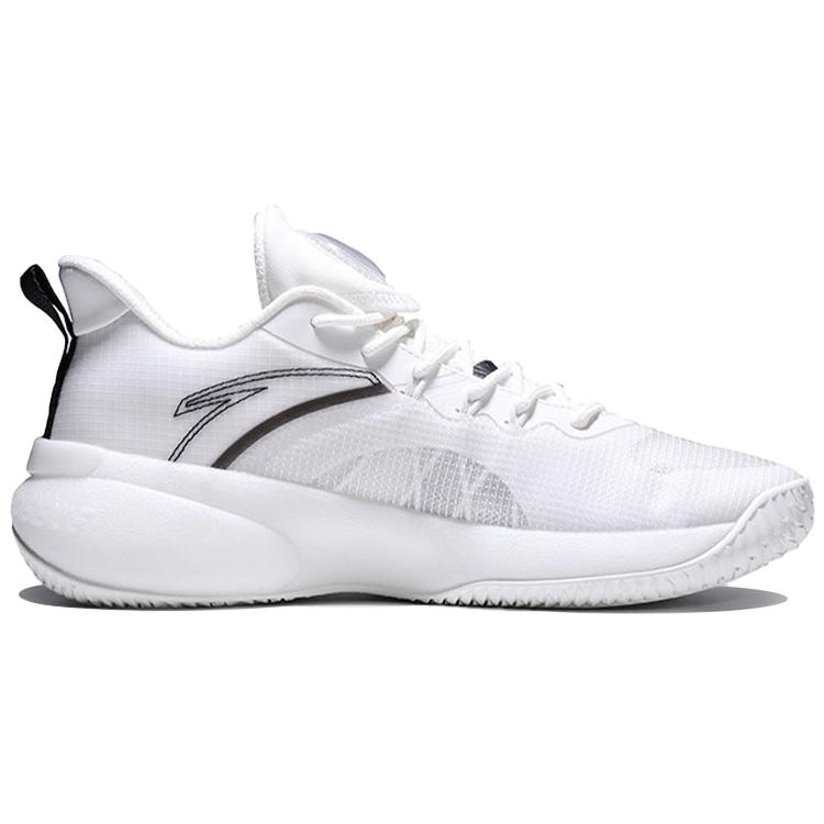 New Anta Cement Busters Low Top Performance Basketball Shoes Men's White Black 112121606S-2