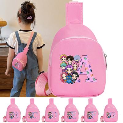 26 English Letter K-Pop Demon Hunters Printed Messenger Bags Baby Shoulder Bag Kids Gifts Mini Kid Gift Cute Purses and Handbag Children's Chest Bag