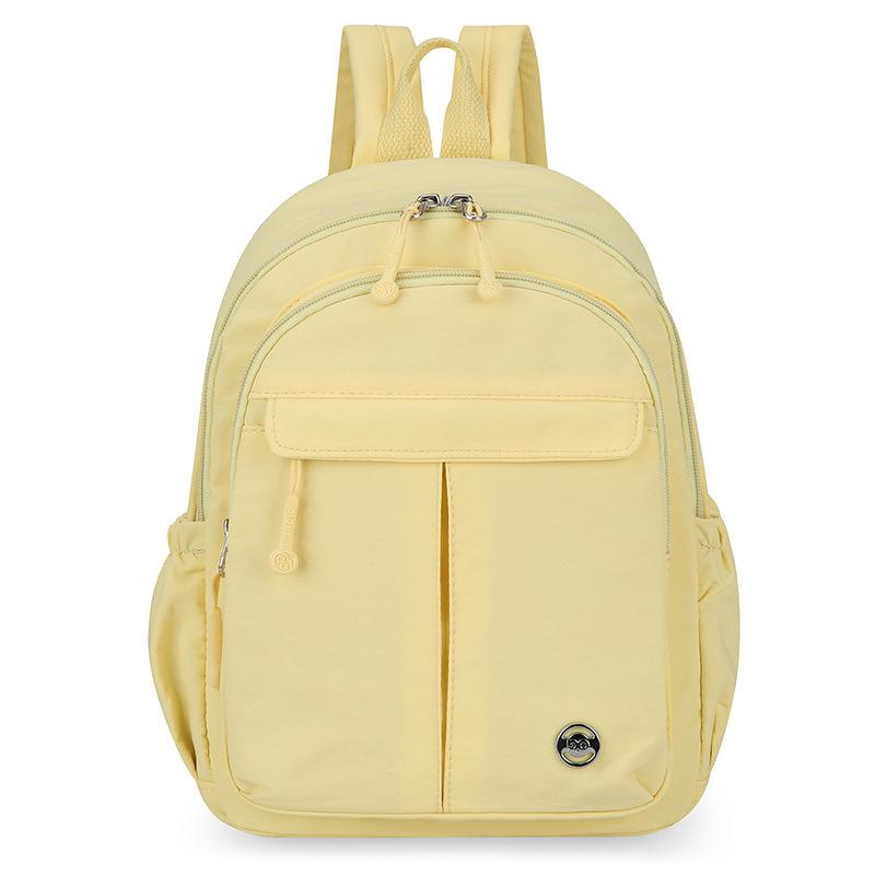 Lightweight Nylon Backpack for Women Casual Daypack Travel Shoulder Bag with Multi Pockets