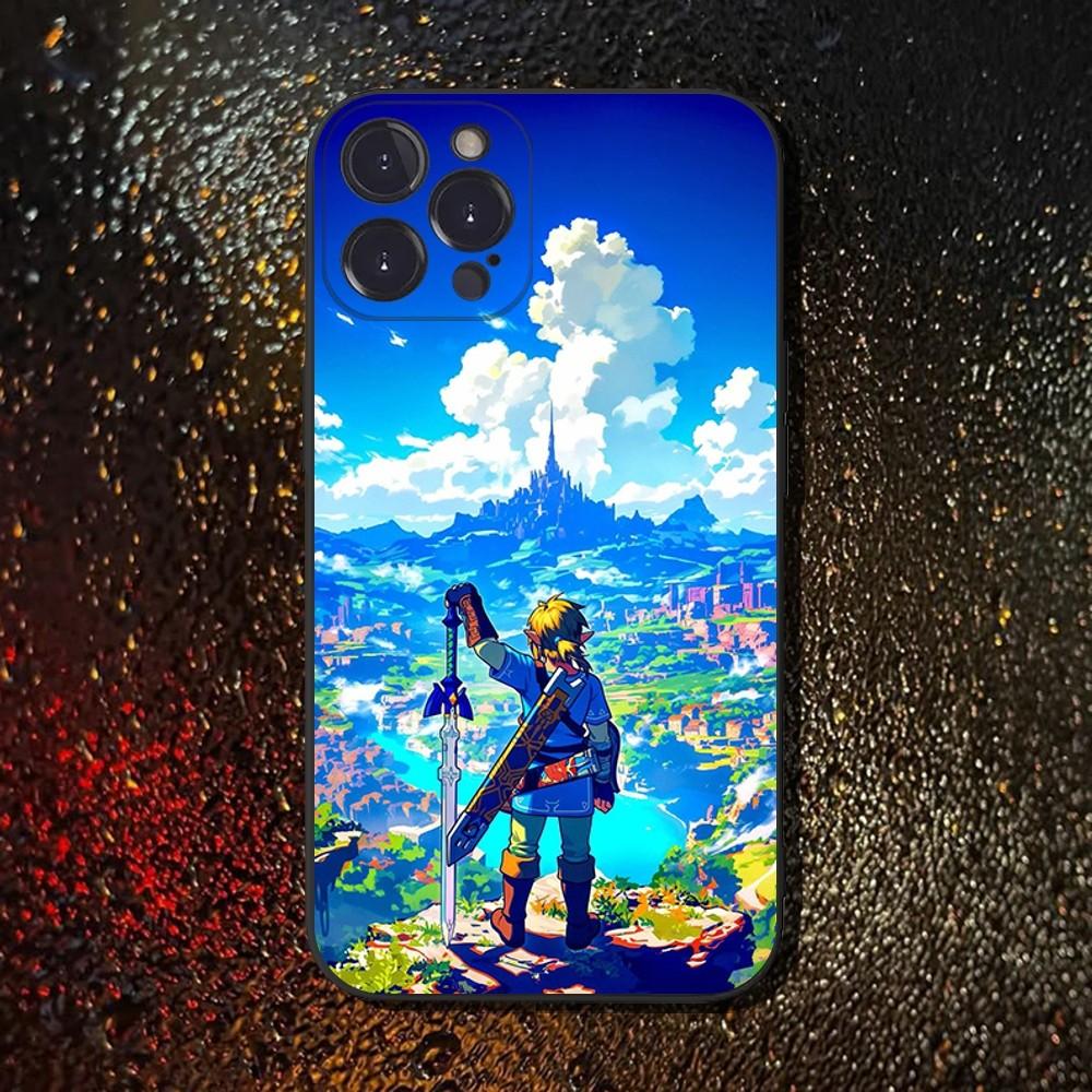 The Legend of Z-Zelda Phone Case For iPhone 16,15,14,13,12,11 Plus,Pro Max,XS,X,XR,SE,Mini,8,7,Soft Silicone Black Cover