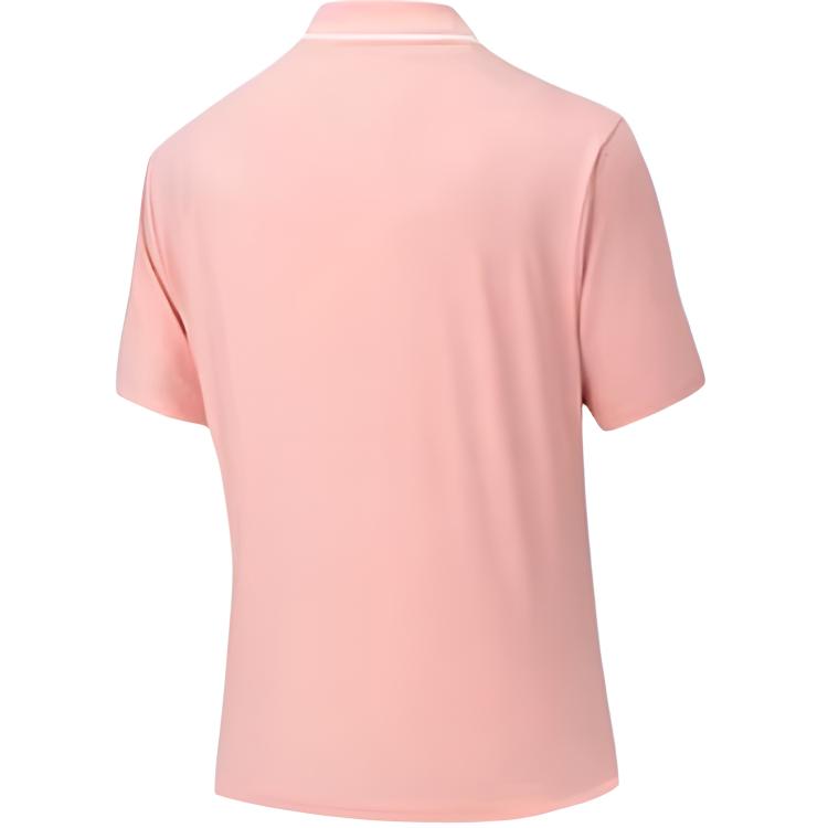 Anta Loose Striped Breathable Short Sleeve Polo Shirt Women Tops 162627122-4