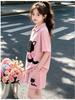 Girls' Summer Outfit Set, New Trendy and Thin Style, Girls' Polo Shirt Short-sleeved Sports Two-piece Set