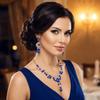 Luxury Rhinestone Jewelry Set Shiny Classic Women's Jewelry Set Elegant Adjustable Necklace Earrings Set Outfit Accessory