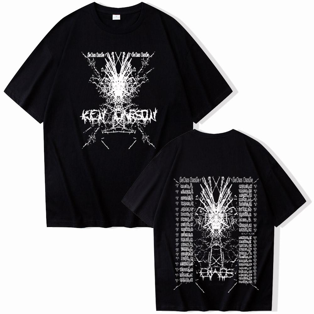 Ken Carson Chaos World Tour Cotton T Shirt Men Women Hip Hop Tee Short Sleeve Tshirt Summer Oversized T-shirt Tops Gift For Fans
