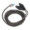 2Pin Sound Cable 3 in 1 Silver Plated Copper Cable Replacement for HD650 HD660S HD6XX HD600 HD660 HD580 HD535 HD545