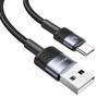 Kabel USB Na USB-C USAMS 1.2m Szybkie Ładowanie Stalowy