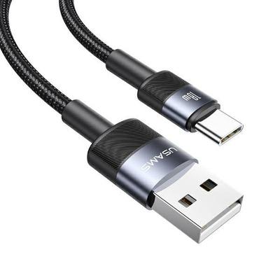 Kabel USB na USB-C USAMS 1.2m Szybkie ładowanie Stalowy