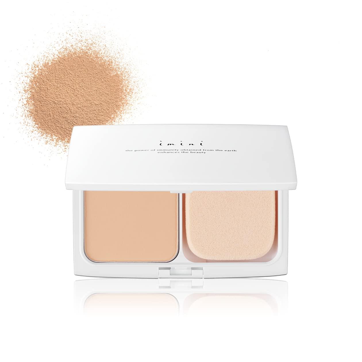 

imini Repair Mineral Pact Foundation Suitable for Sensitive Included Skincare (Powder / SPF50+ PA++++ / Alcohol-Free) Coverage, Moisturizing,