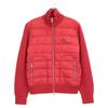 Moncler 2019 Red Wool X Nylon MAGLIONE TRICOT CARDIGAN Down Jacket Jacket M RedUsed