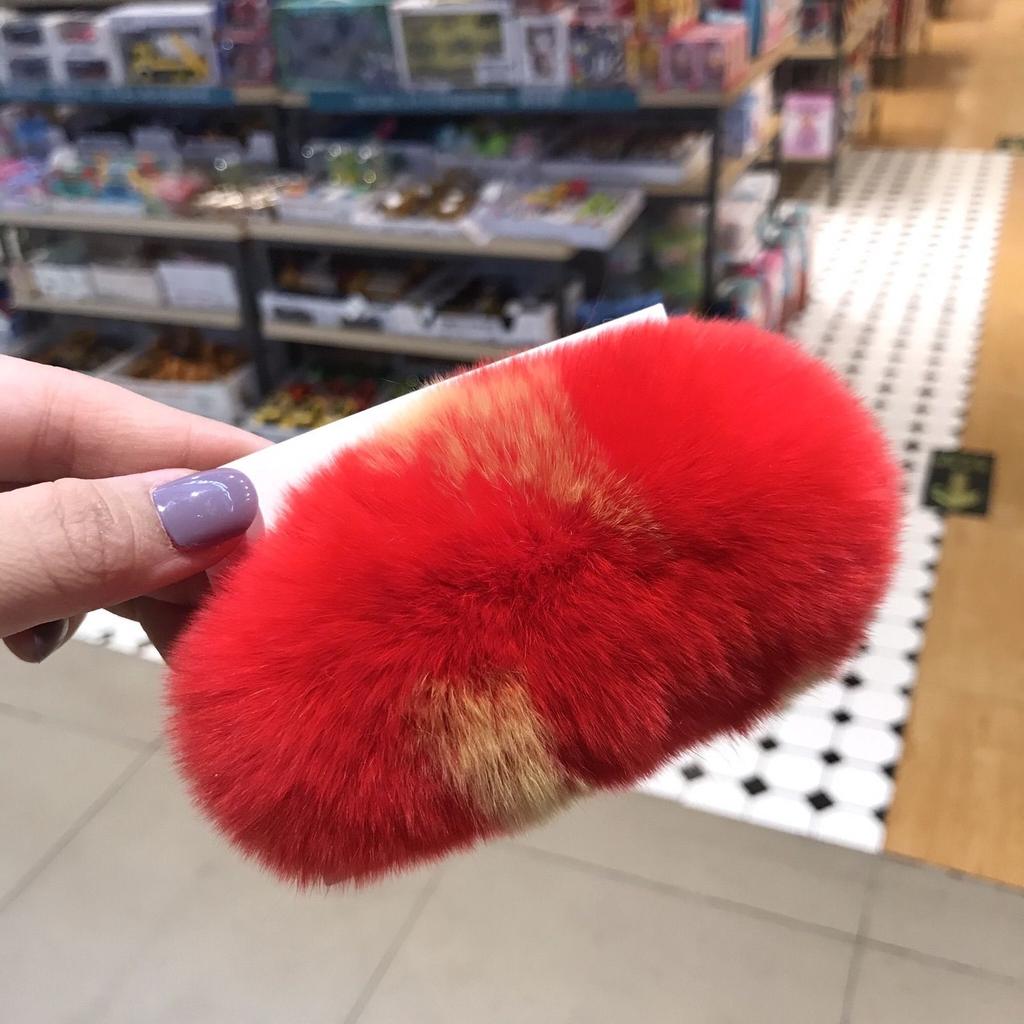 Real Rabbit Fur, Fur, Headband, Hat, Women's Autumn and Winter Forehead To Keep Warm, Going Out, Headgear, Headgear, Women's Hair Band, Plush Headband