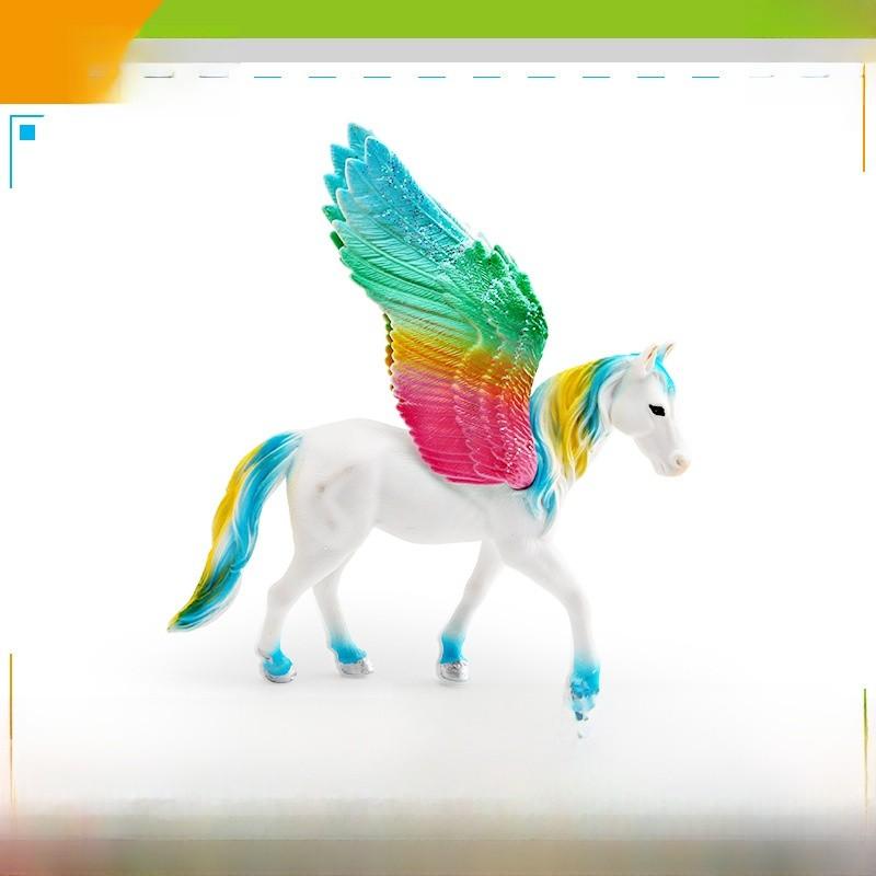 Pegasus Figurine Pvc Colorful Mythical Creature Home Decor Gift For Childrens Bedroom
