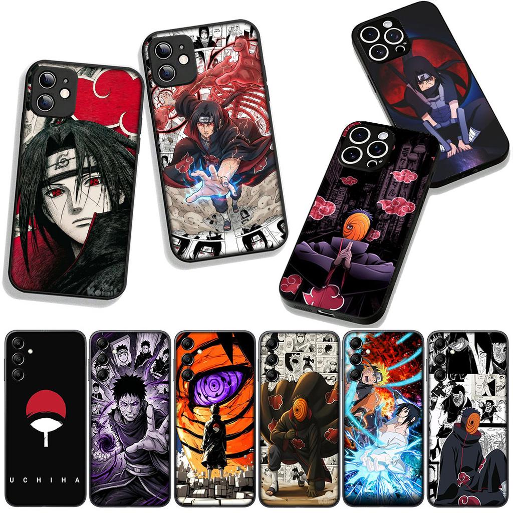 For Samsung Galaxy A25 A37 A57 A12 A14 A50 A51 A70 A71 A72 A04 M15 Note 20 9 8 10 Case Tobi Itachi Uchiha Sasuke Narutos Obito