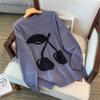 Plus Size Women's Loose Knit Round Neck Pullover Sweater - Fits Bust 150/160 cm, 200-350 Jin
