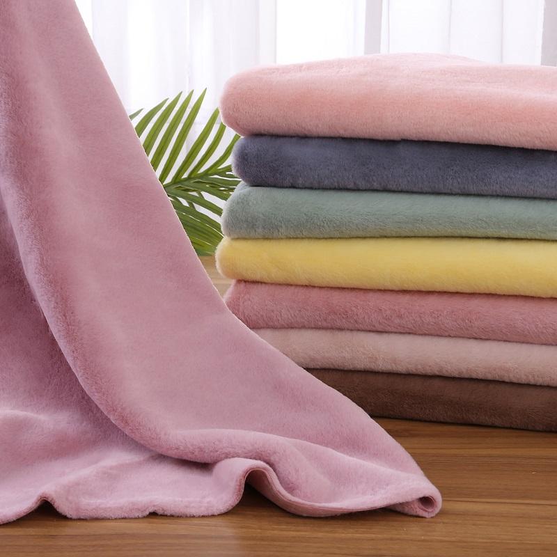 Tissu Peluche Super Doux Polyester Imitation Fourrure de Lapin Rex Épais 50*50cm Pour Fond d'Étalage Comptoir Vêtements de Poupée