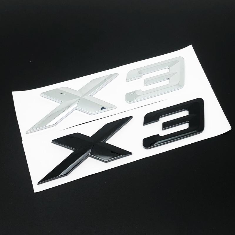 For X3 SDrive XDrive 20i 25i 28i 30i 35i 20d 25d 28d 30d 35d 3D ABS Car Rear Trunk Badge Decal Sticker Emblem Accessories
