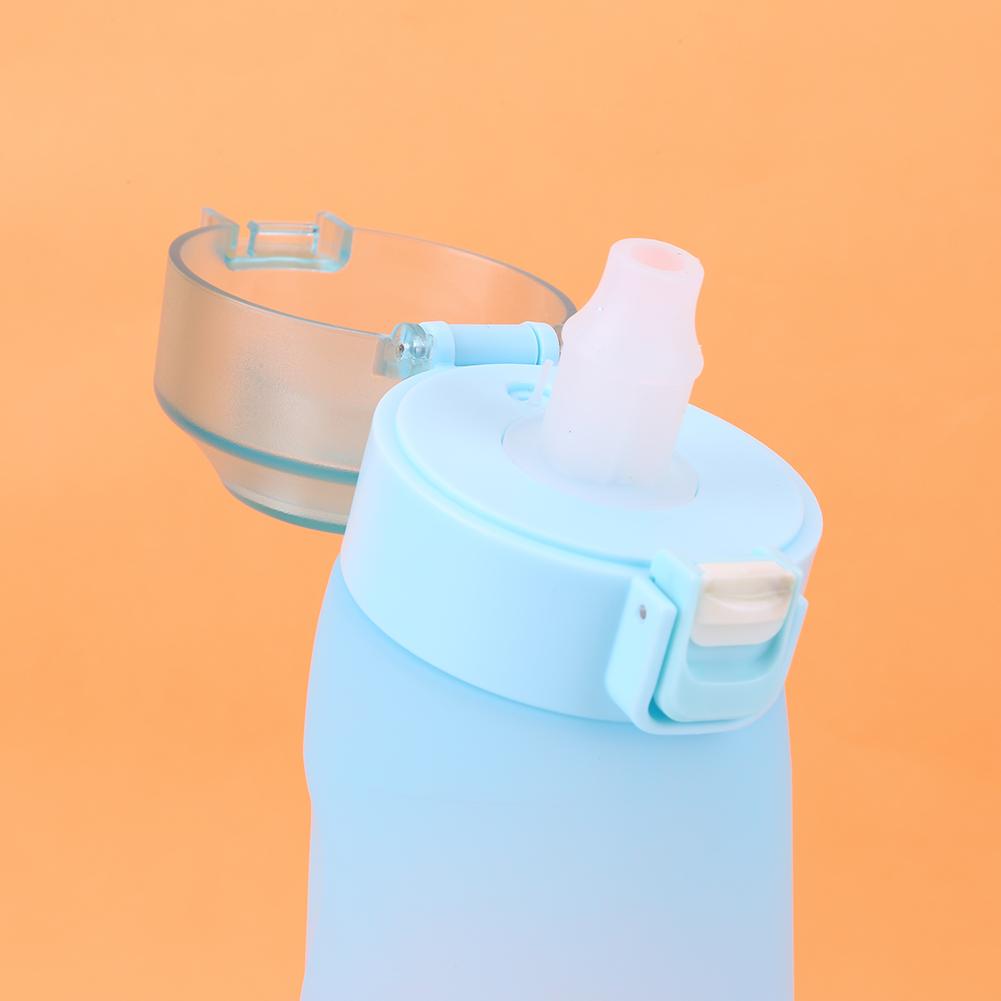 650ML Sports Drink Bottle Drink More Water Flavored Gym Fitness Bottle Reusable Cup Cold Water Bottle for Camping Hiking Fishing