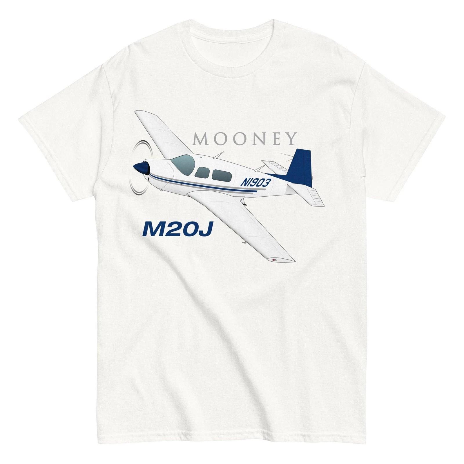 Mooney M20J Airplane T-Shirt - Personalized with Your N# 2XL