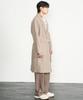 Prairie Light Merino Wool Oversized Robe Long Coat (Beige)