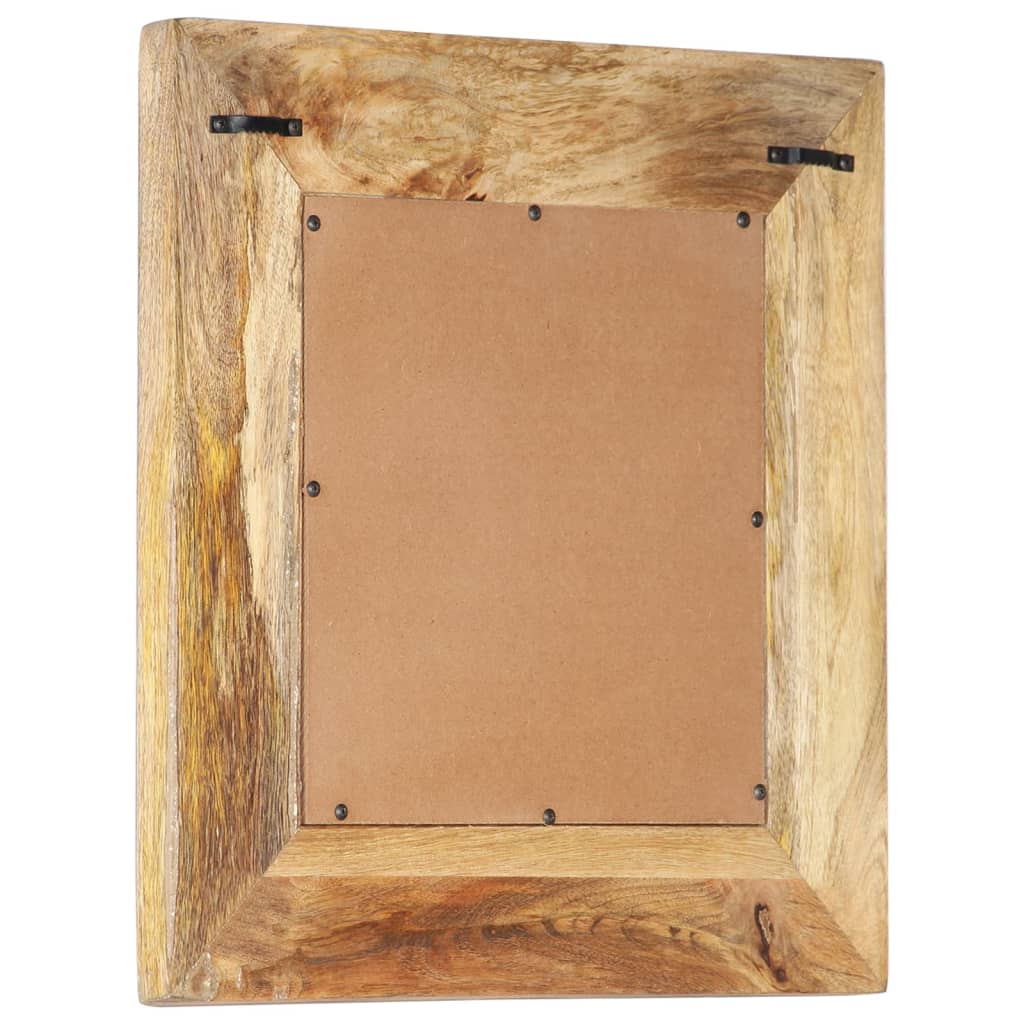 Hand Carved Mirror 50x50x2.6 cm Solid Mango Wood
