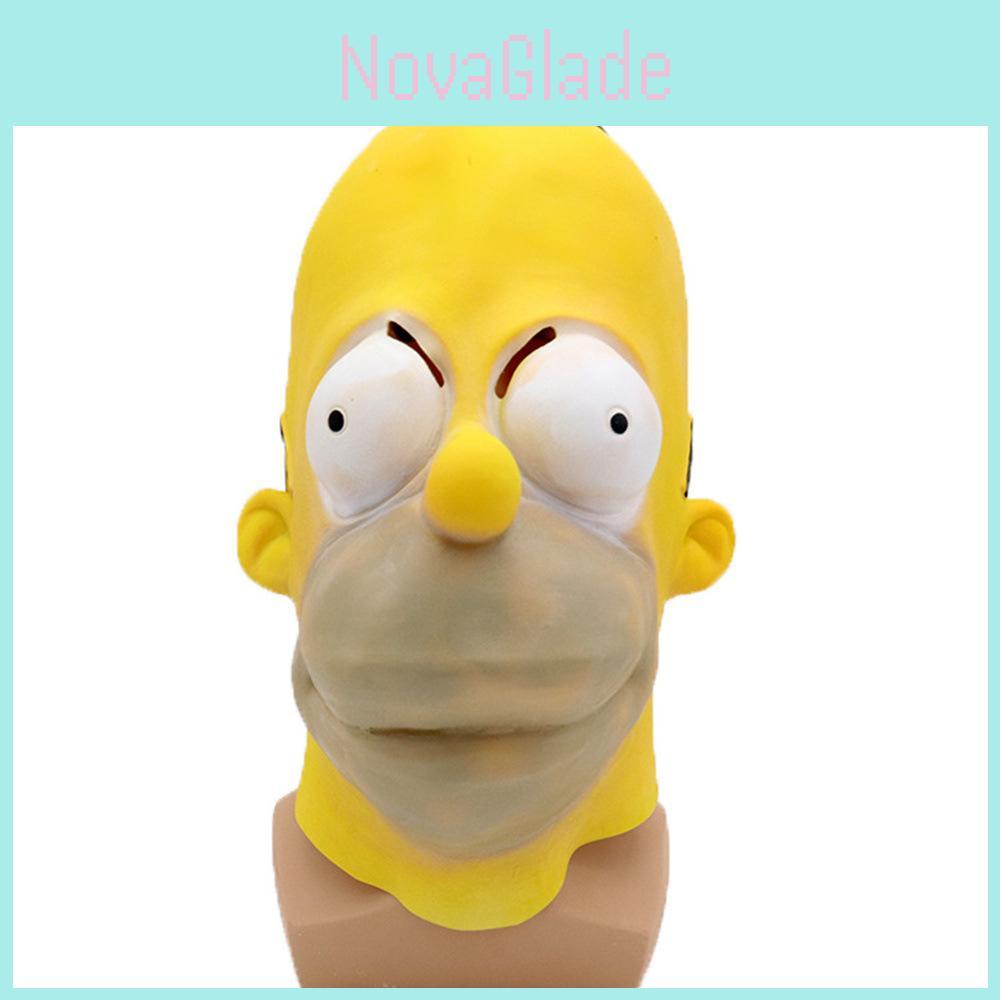 The Simpsons Mask Latex Costume Headgear For Halloween Party Cosplay