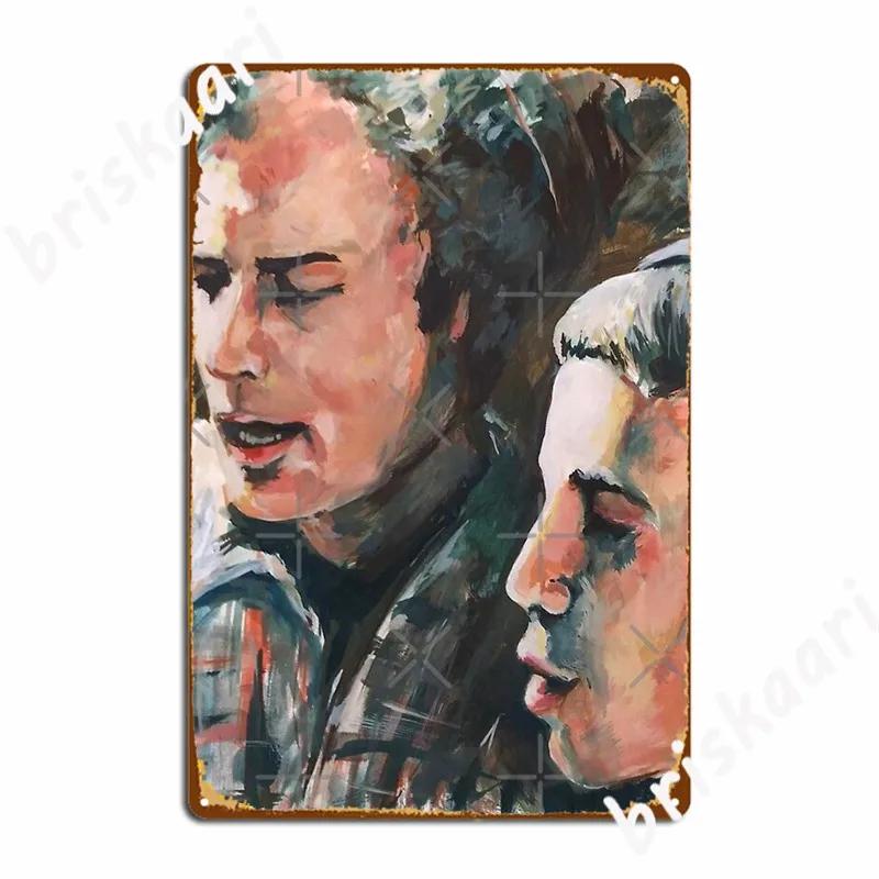 Simon Garfunkel Metal Signs Cinema Kitchen Club Bar Funny Plaques Tin sign Posters 20X30CM