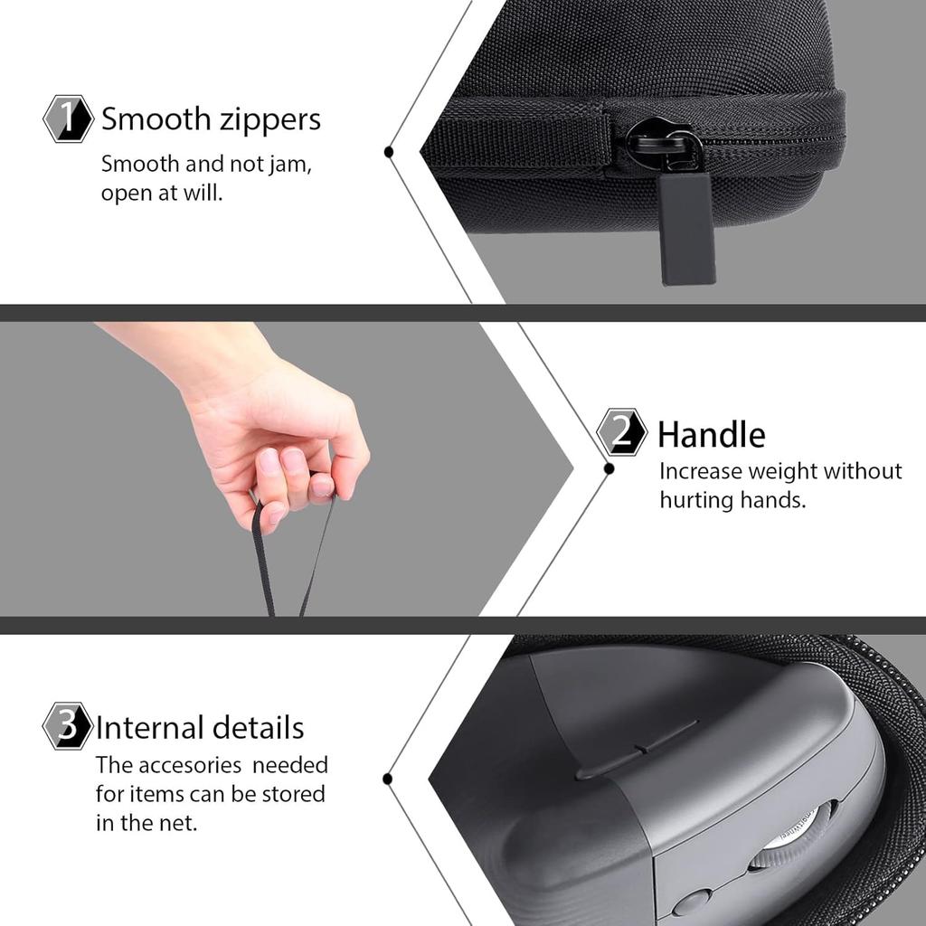 co2CREA Storage Case Compatible with Logitech Wireless Mouse LIFT M800GR (Graphite)