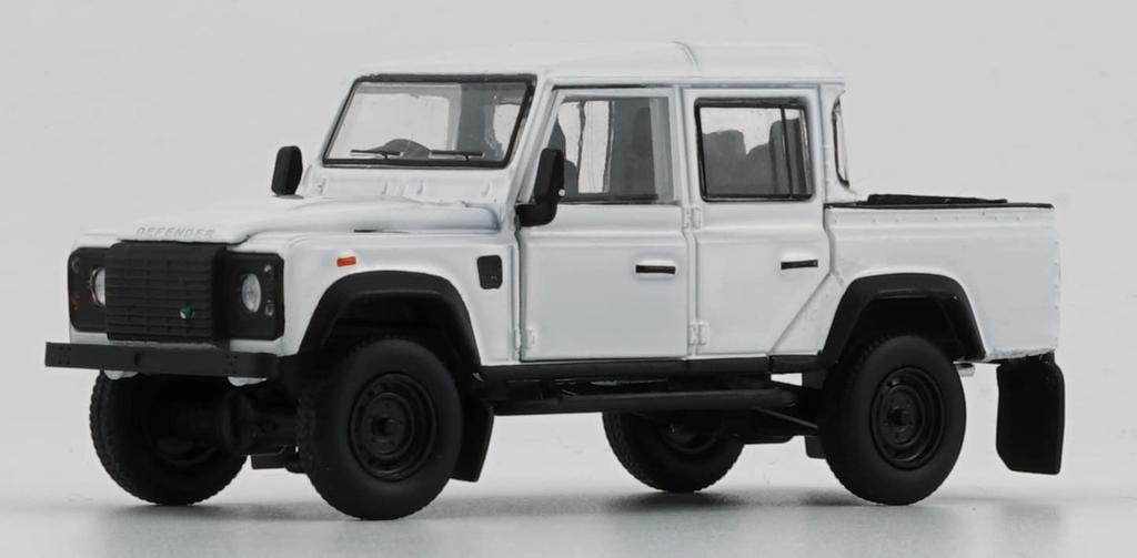 Scherer Designs BM Creations Land Rover Defender 110 Pickup 16 White LHD Scale Model 64B0199 1/64
