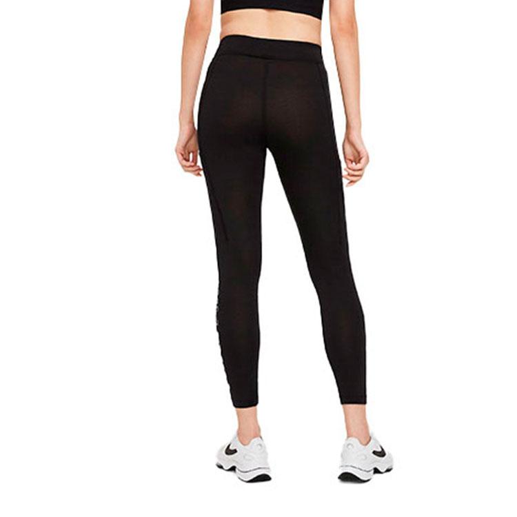 Nike Air Training High-Waisted Nine-Point Fitness Pants Women bottoms Black CZ8623-010
