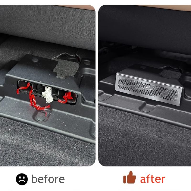 AQ2 For BYD SONG PRO SEALION 5 DMi 2026 2025 2024 Under Seat Air Outlet Flow Vent Intake Grille Protect Cover Accessories