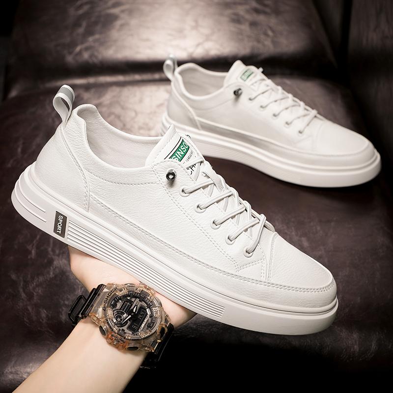 Xiaobai autumn new casual board shoes white shoes leather shoes sports trendy shoes