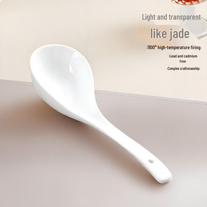Sky Top Pure White Ceramic & Bone China Spoons