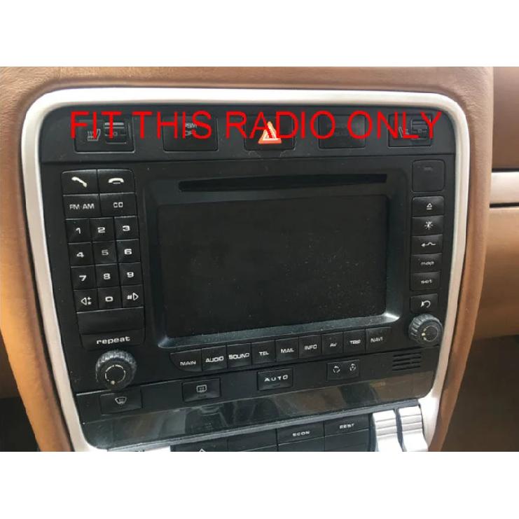 1 Set of 2 Pieces PCM2 Radio Replacement Knob Set For Porsche Cayenne 955 / 957 Part Number 95564295100 / 95564295200