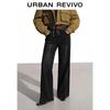UR 2025 Winter Women's Wide-Leg Denim Pants with Belt