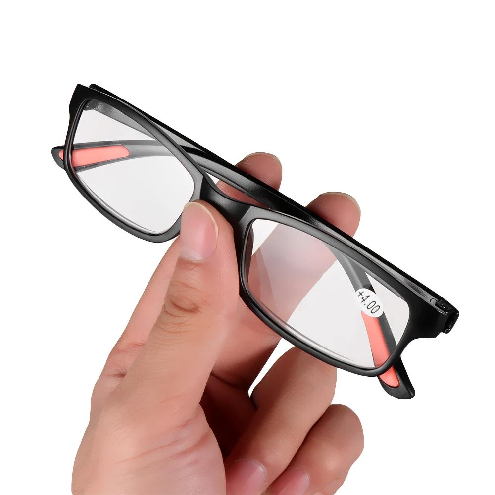 Ultra-light Resin Reading Glasses for Men Women Fashion Casual Anti-skidding Readers Eyeglasses Vision Care Presbyopic Eyewear