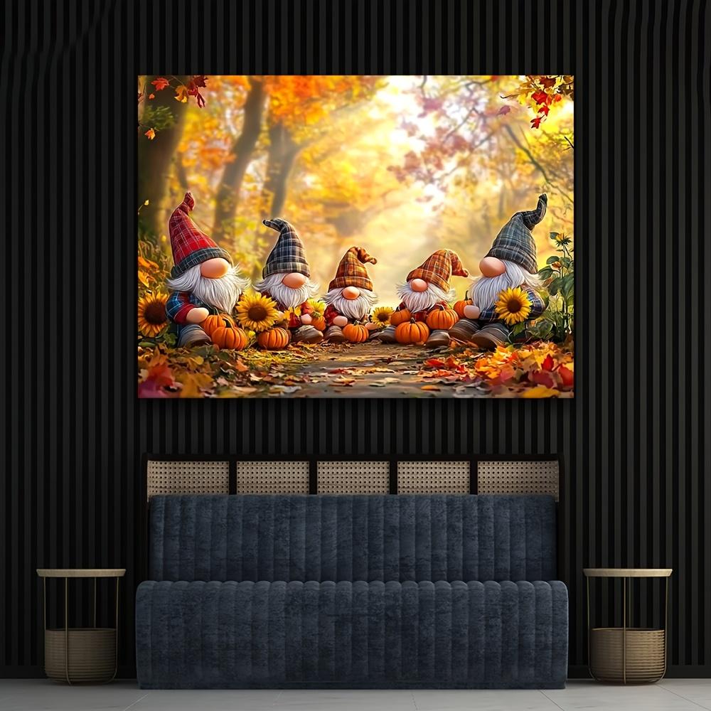 A Whimsical Autumn Dwarf Banner - Perfect for Photo Studios, Seasonal Celebrations, and Outdoor Decorationszyc