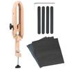 Stitch Pony Wood Leather Pony Foldable Desktop Stitching Pony Horse Clamp Adjustable Leather Sewing Tools for DIY Leathercraft