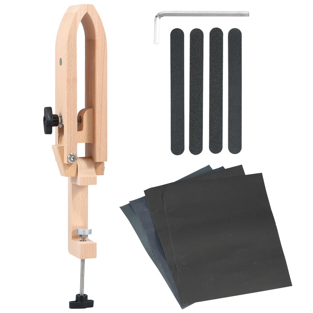 Stitch Pony Wood Leather Pony Foldable Desktop Stitching Pony Horse Clamp Adjustable Leather Sewing Tools for DIY Leathercraft