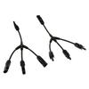 1Pair 3 Way Y Splitter Cable Plug Inline Solar PV Panel IP67 Connectors
