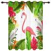 Mode Flamingo Tropische Blume Verdunkelungsvorhänge Verschiedene Tiermuster Stil Schatten Drapierung Zuhause Küche Verdunkelungsvorhang