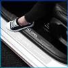 4 Stuks Auto Drempelbeschermer Transparant Decoratief Badge 3D Sticker Voor Opel crosa d astra h insignia astra j zafira b mokkaastra vivaro astra g